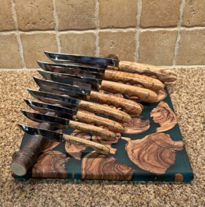 The Olive Wood Handle Kitchen/Utility Knife